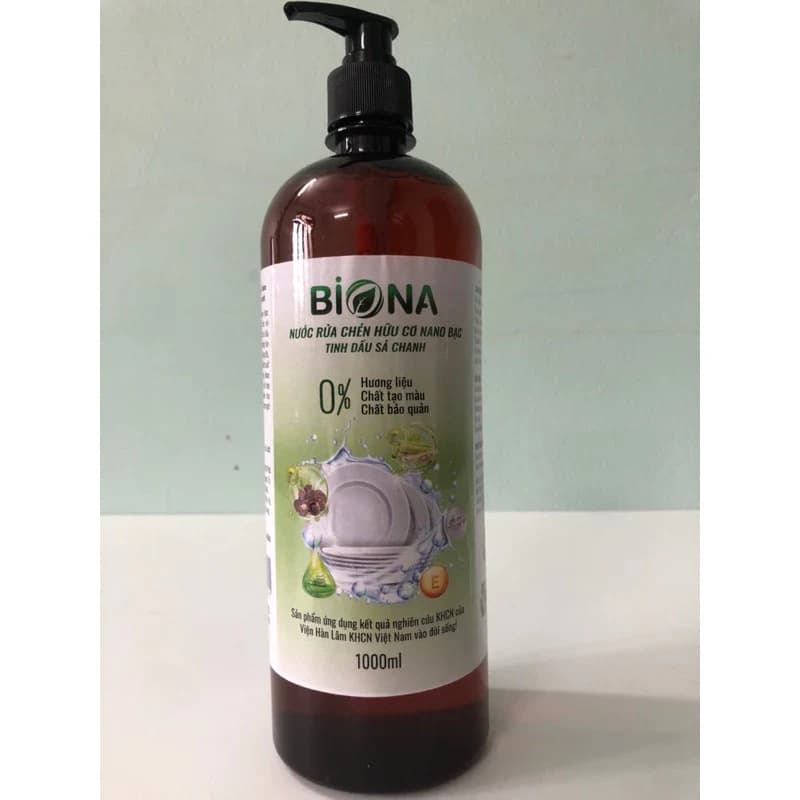 Nước rửa chén bát hữu cơ Bồ Hòn Bio Nano - Sạch dầu mỡ, tinh dầu khử mùi - Ảnh 1